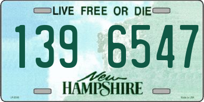 NH license plate 1396547