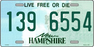 NH license plate 1396554