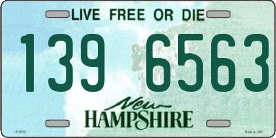 NH license plate 1396563