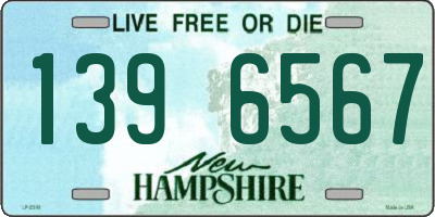 NH license plate 1396567