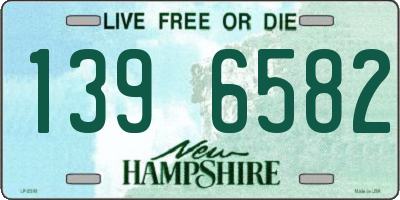 NH license plate 1396582