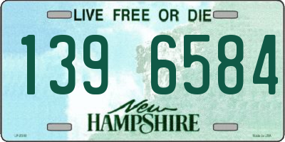 NH license plate 1396584