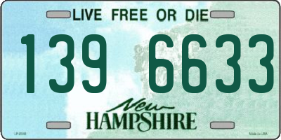 NH license plate 1396633