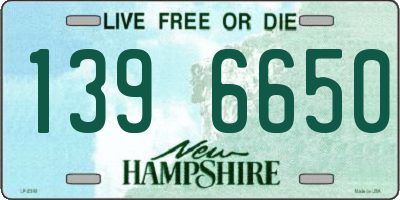 NH license plate 1396650