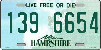 NH license plate 1396654