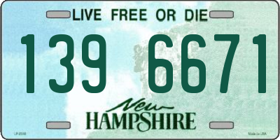 NH license plate 1396671