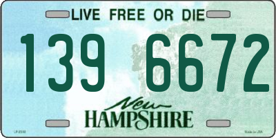 NH license plate 1396672