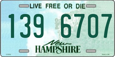 NH license plate 1396707