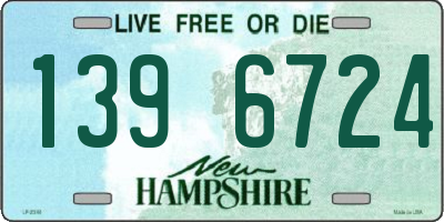 NH license plate 1396724