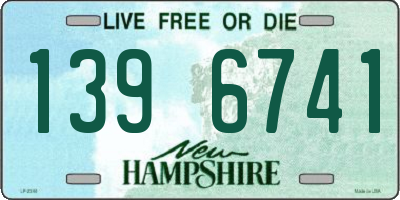 NH license plate 1396741