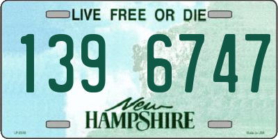 NH license plate 1396747