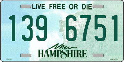 NH license plate 1396751
