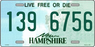 NH license plate 1396756
