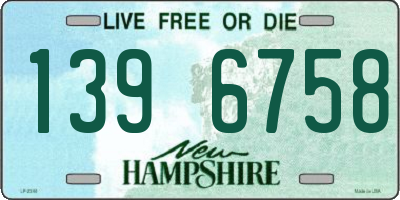 NH license plate 1396758
