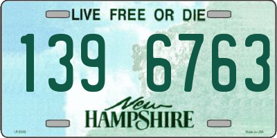NH license plate 1396763