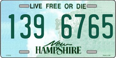 NH license plate 1396765