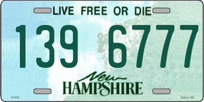 NH license plate 1396777