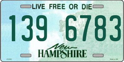 NH license plate 1396783