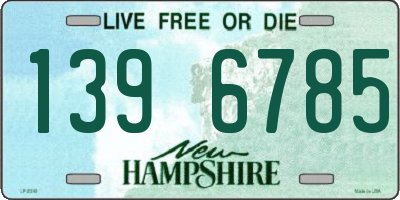 NH license plate 1396785