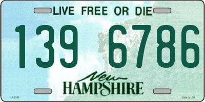 NH license plate 1396786