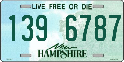 NH license plate 1396787