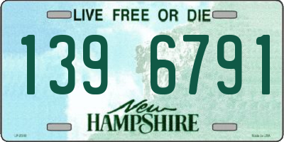 NH license plate 1396791