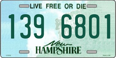 NH license plate 1396801