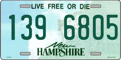 NH license plate 1396805