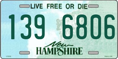 NH license plate 1396806