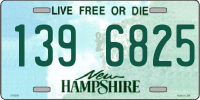 NH license plate 1396825