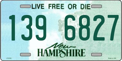 NH license plate 1396827
