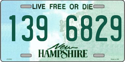 NH license plate 1396829