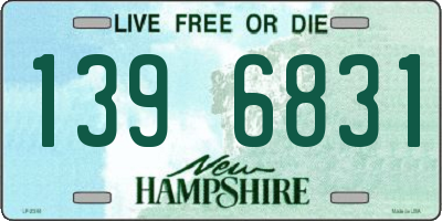 NH license plate 1396831