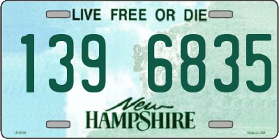 NH license plate 1396835