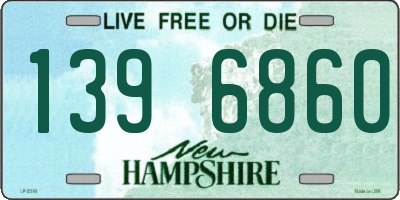 NH license plate 1396860