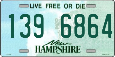 NH license plate 1396864