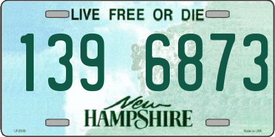NH license plate 1396873