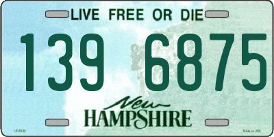 NH license plate 1396875