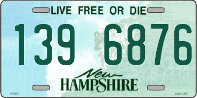 NH license plate 1396876