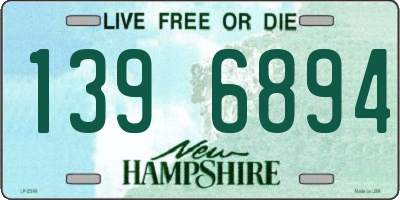 NH license plate 1396894
