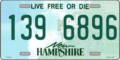 NH license plate 1396896