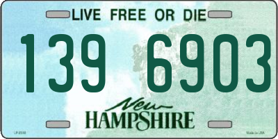 NH license plate 1396903