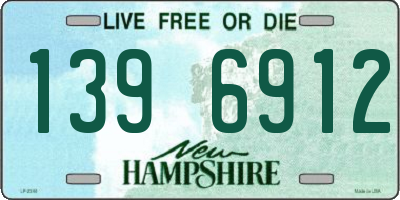 NH license plate 1396912