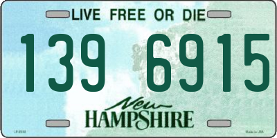 NH license plate 1396915