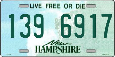 NH license plate 1396917