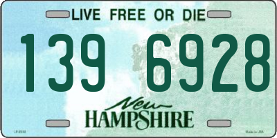 NH license plate 1396928