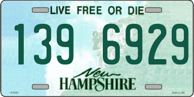 NH license plate 1396929