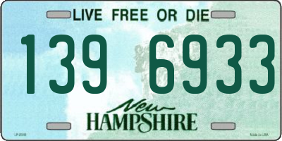 NH license plate 1396933