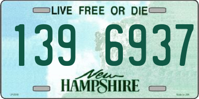 NH license plate 1396937