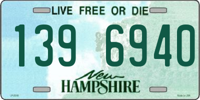 NH license plate 1396940